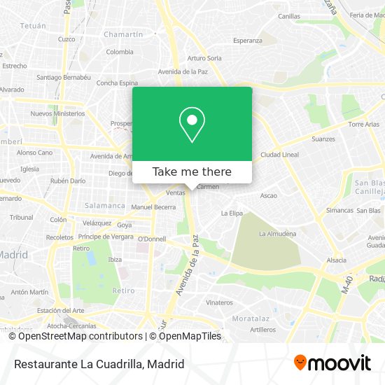 Restaurante La Cuadrilla map
