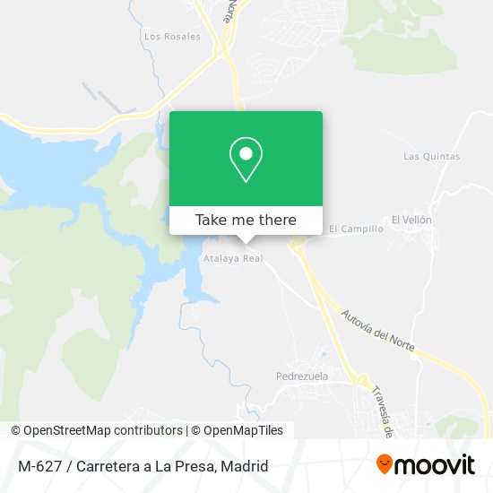 M-627 / Carretera a La Presa map