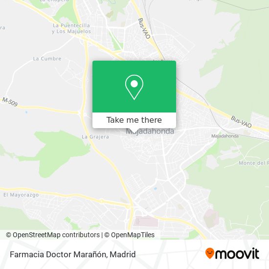 mapa Farmacia Doctor Marañón