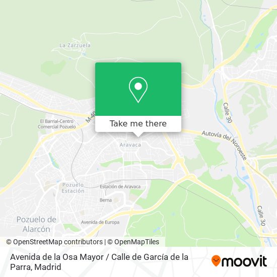Avenida de la Osa Mayor / Calle de García de la Parra map