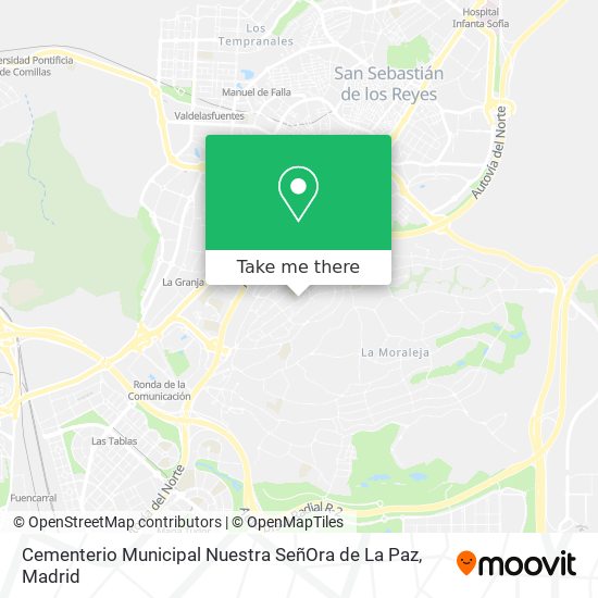 mapa Cementerio Municipal Nuestra SeñOra de La Paz