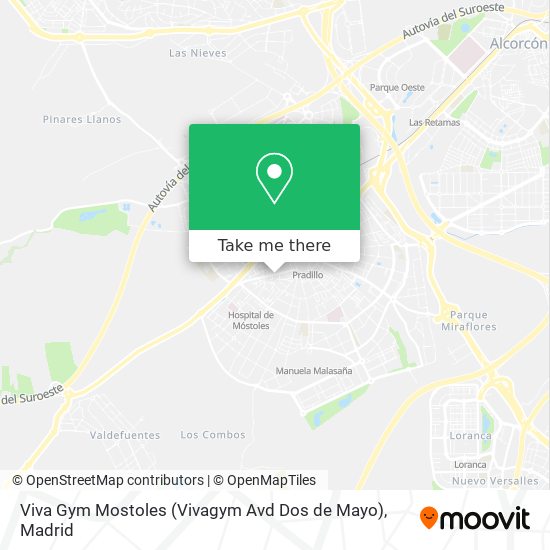 mapa Viva Gym Mostoles (Vivagym Avd Dos de Mayo)