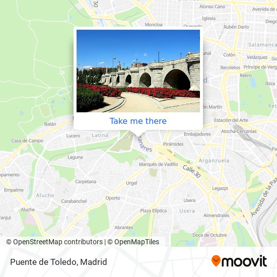 mapa Puente de Toledo