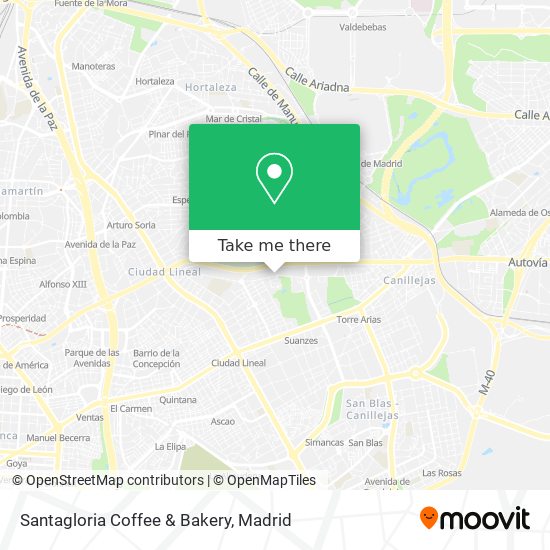 mapa Santagloria Coffee & Bakery