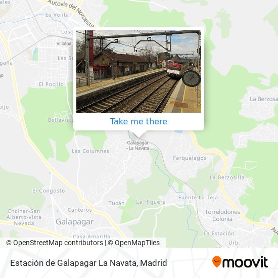 mapa Estación de Galapagar La Navata