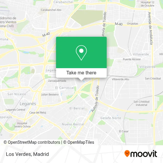 Los Verdes map