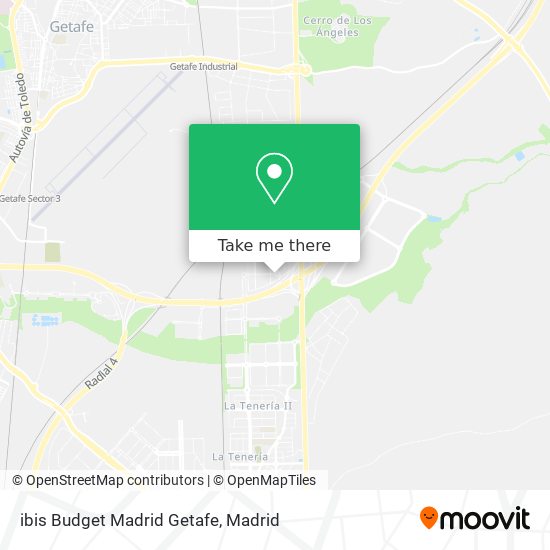 ibis Budget Madrid Getafe map