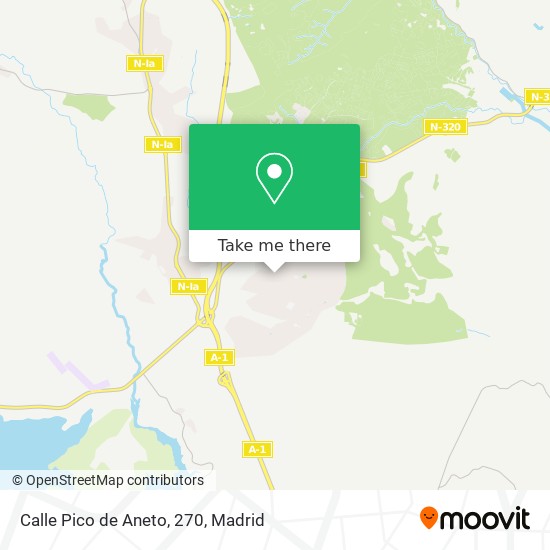 Calle Pico de Aneto, 270 map