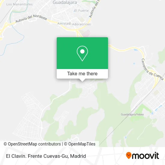 El Clavín. Frente Cuevas-Gu map