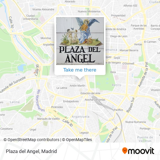 Plaza del Angel map