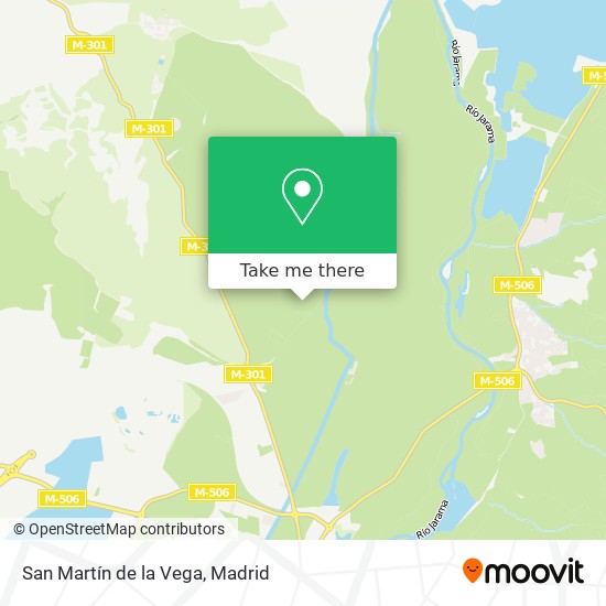 San Martín de la Vega map