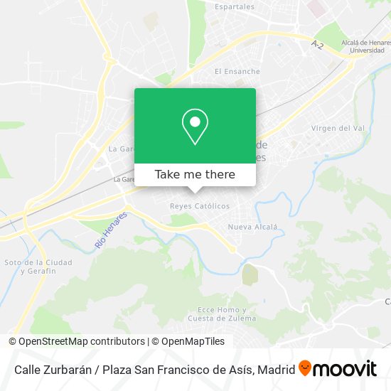 Calle Zurbarán / Plaza San Francisco de Asís map