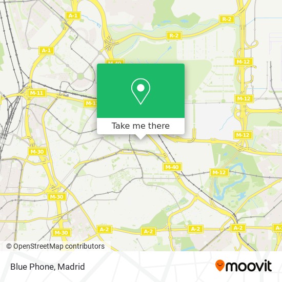 mapa Blue Phone