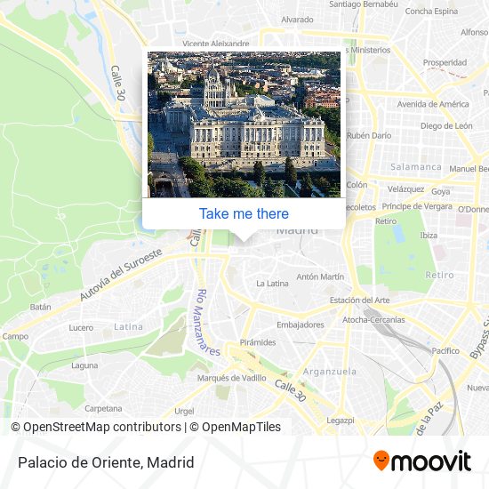 Palacio de Oriente map