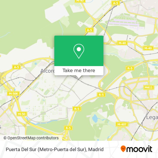 Puerta Del Sur (Metro-Puerta del Sur) map