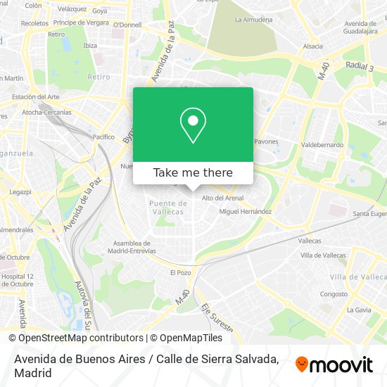 Avenida de Buenos Aires / Calle de Sierra Salvada map