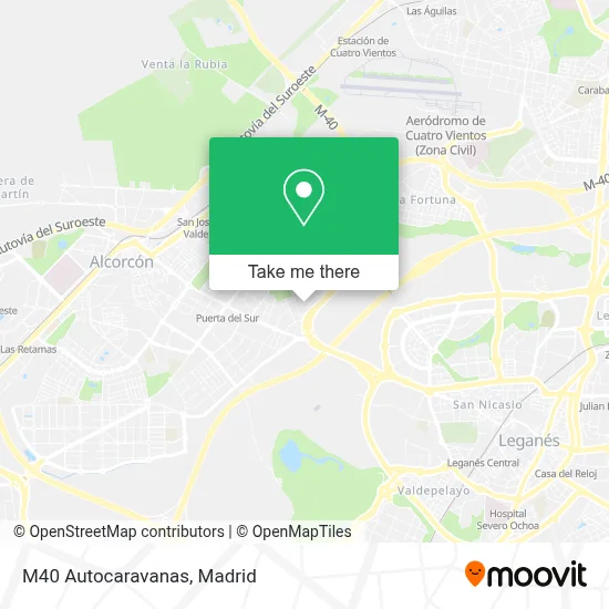 M40 Autocaravanas map