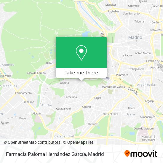 mapa Farmacia Paloma Hernández García