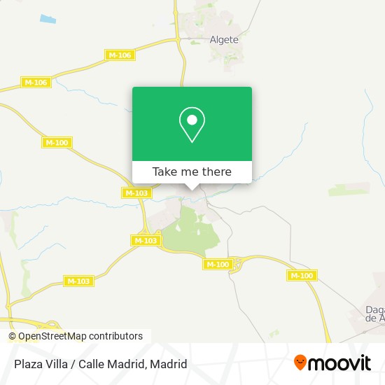 mapa Plaza Villa / Calle Madrid