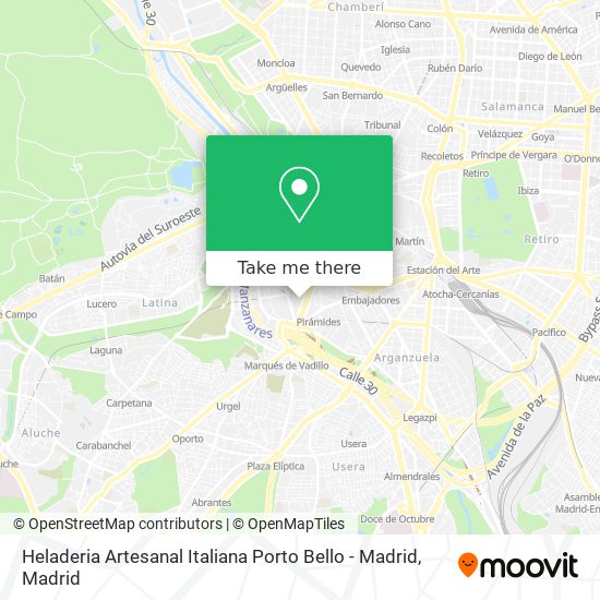 Heladeria Artesanal Italiana Porto Bello - Madrid map