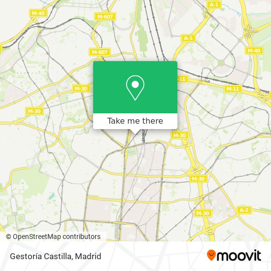 Gestoría Castilla map