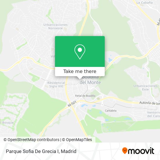 mapa Parque Sofia De Grecia I