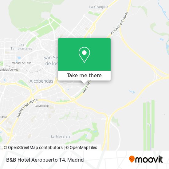 B&B Hotel Aeropuerto T4 map