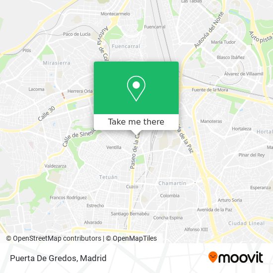 Puerta De Gredos map