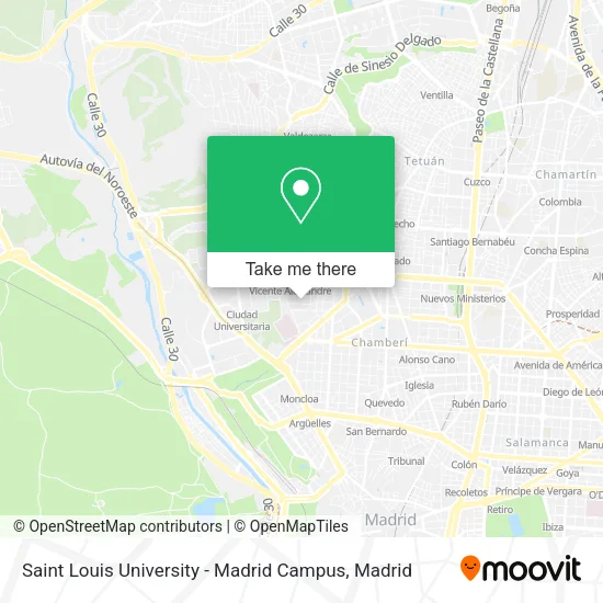 Saint Louis University - Madrid Campus map