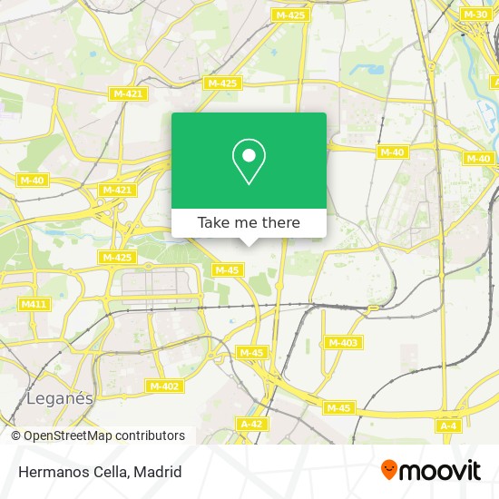 Hermanos Cella map