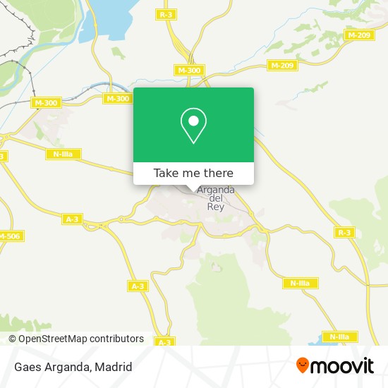 mapa Gaes Arganda