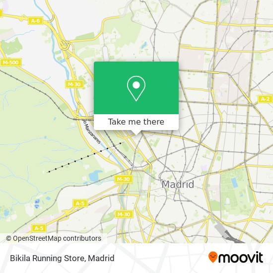 mapa Bikila Running Store