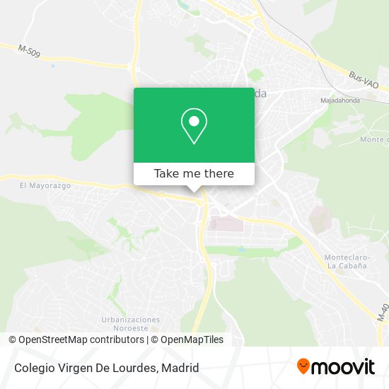 mapa Colegio Virgen De Lourdes