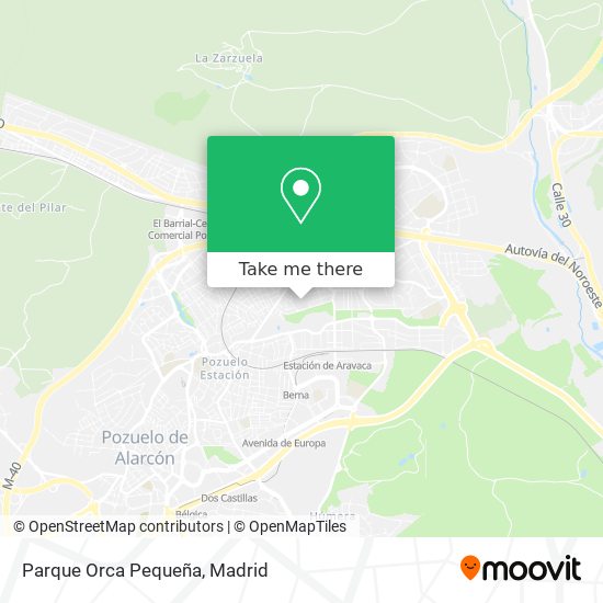 Parque Orca Pequeña map