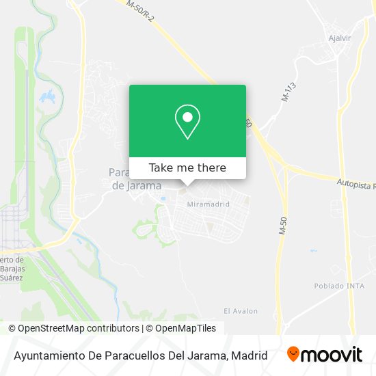 mapa Ayuntamiento De Paracuellos Del Jarama