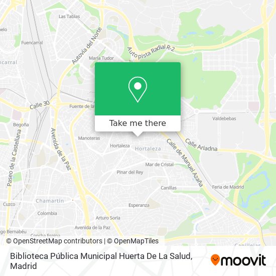 mapa Biblioteca Pública Municipal Huerta De La Salud