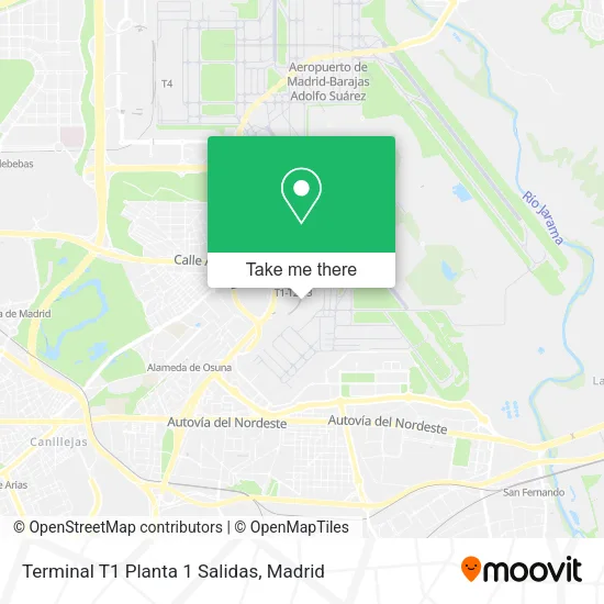 mapa Terminal T1 Planta 1 Salidas