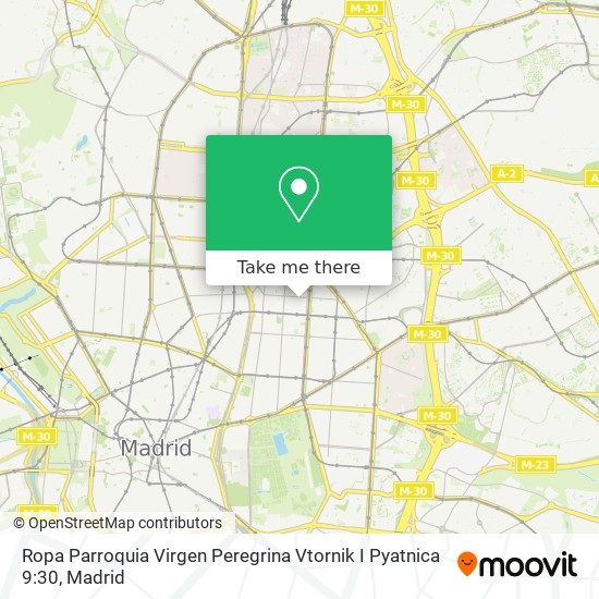 mapa Ropa Parroquia Virgen Peregrina Vtornik I Pyatnica 9:30