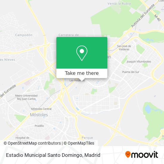 Estadio Municipal Santo Domingo map