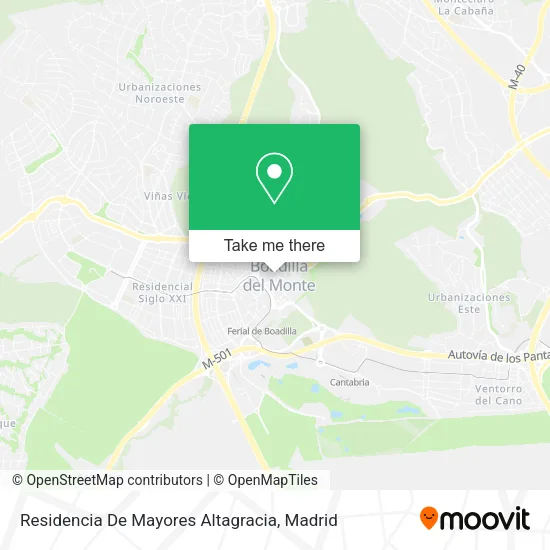 Residencia De Mayores Altagracia map