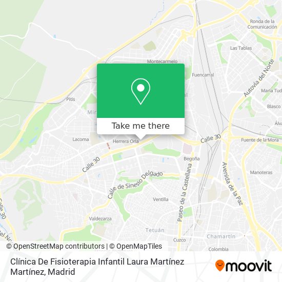 Clínica De Fisioterapia Infantil Laura Martínez Martínez map