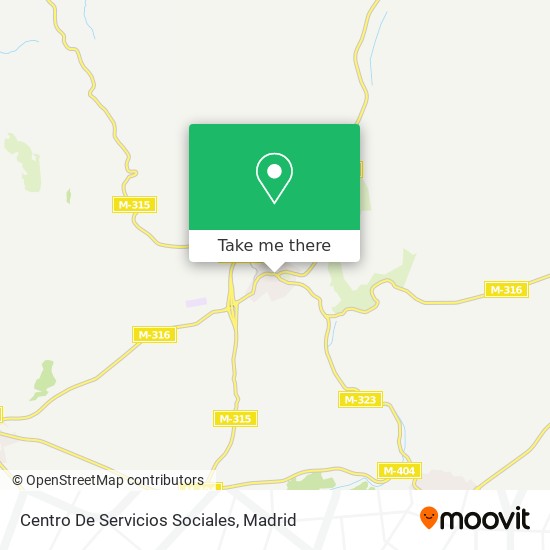 Centro De Servicios Sociales map