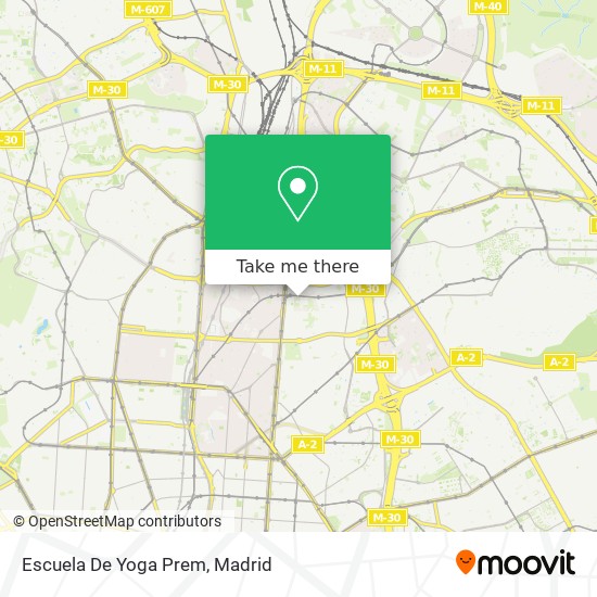 Escuela De Yoga Prem map