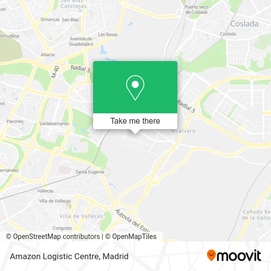 Amazon Logistic Centre map