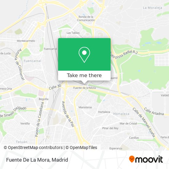 Fuente De La Mora map