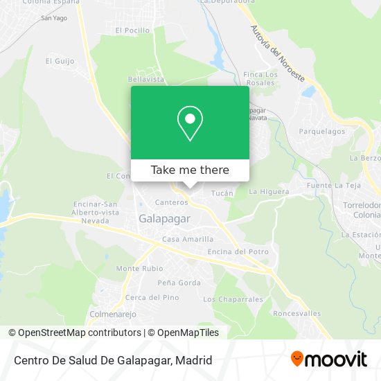 Centro De Salud De Galapagar map
