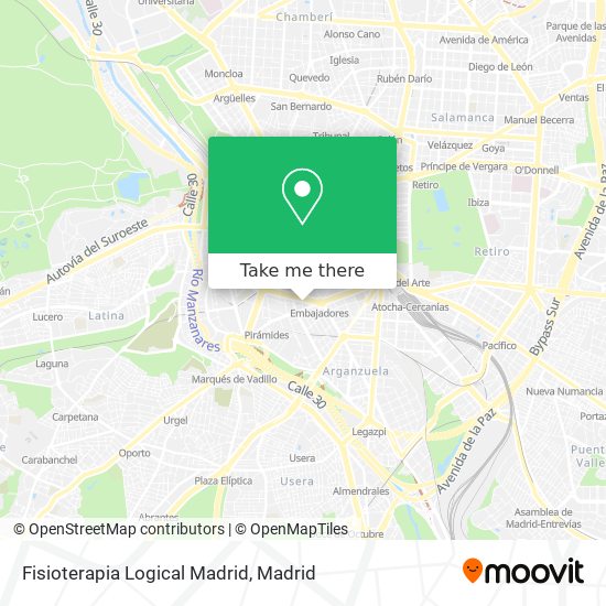 Fisioterapia Logical Madrid map