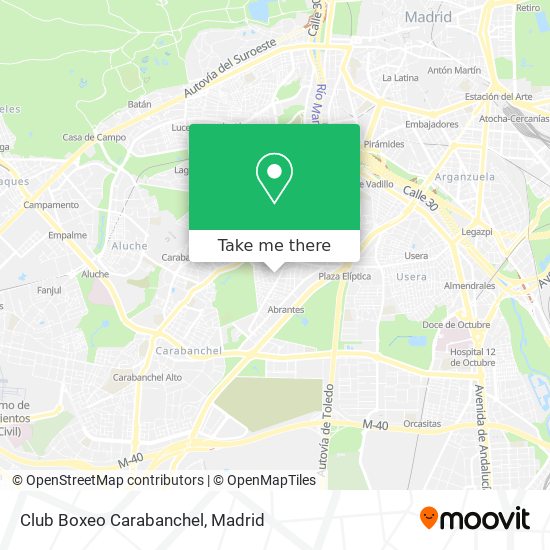 Club Boxeo Carabanchel map