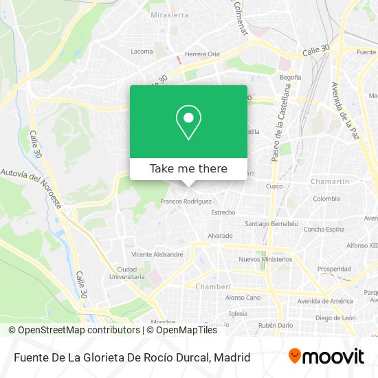 Fuente De La Glorieta De Rocío Durcal map