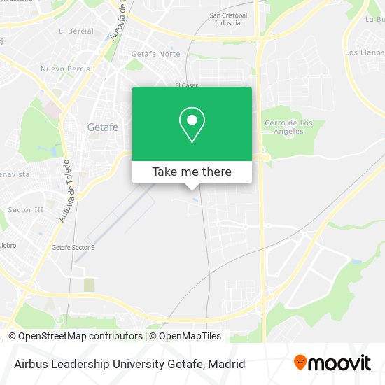 mapa Airbus Leadership University Getafe